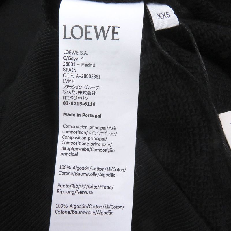 LOEWE 22SS H526y25x05 LOEWE NEON Hoodie Anagram Embroidery Oversize Pullover