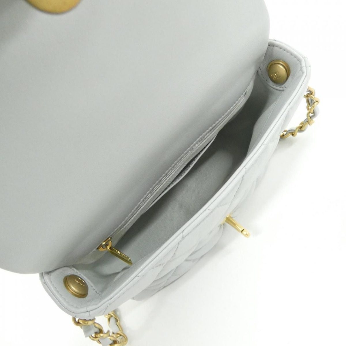Chanel Shoulder Bag Blue — view 9