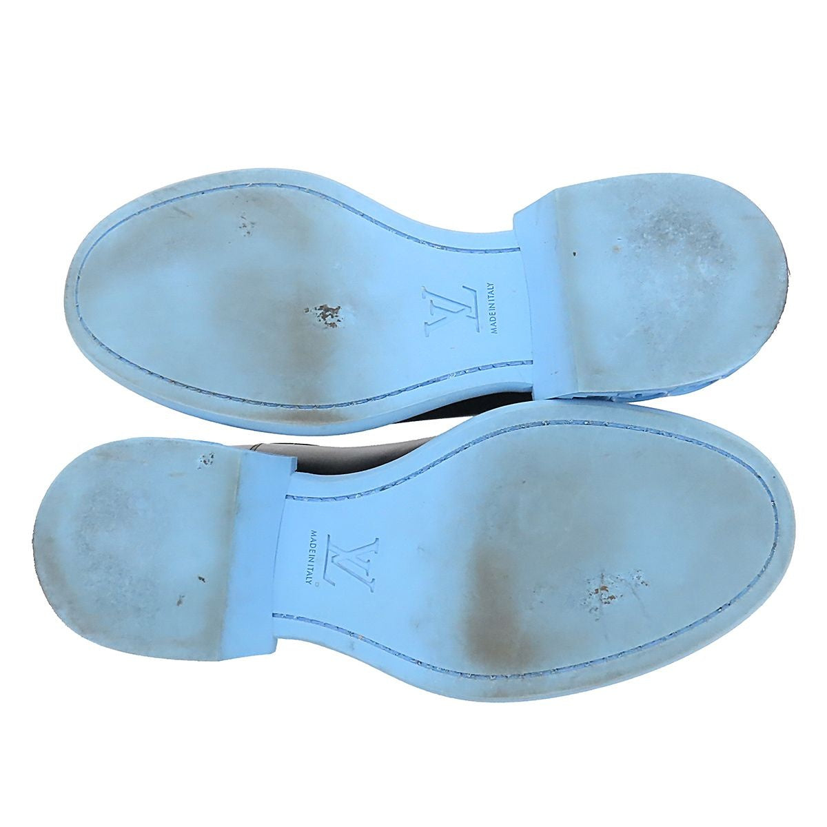 Louis Vuitton Monogram Dimension Line Side Gore Boots Black Sky Blue Leather 7 — view 5