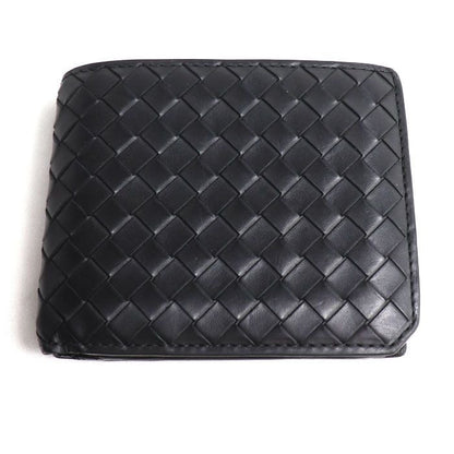 Bottega Veneta Intrecciato Piccolo Bifold Wallet Black