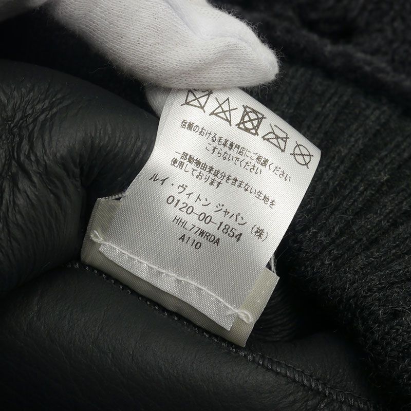 Louis Vuitton Monogram Shear Ring Crewneck Sheepskin Mouton Men's S
