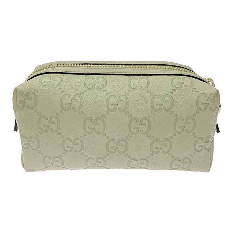 Gucci 153228-2888 Gucci Guccissima Leather Pouch Beige 400751 Pouch