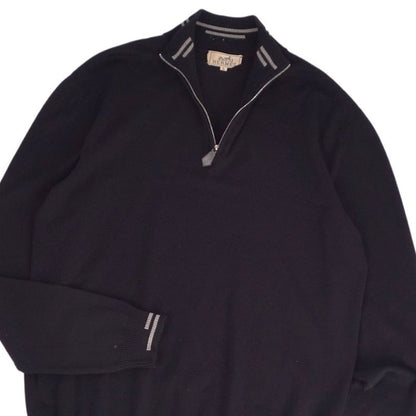 Hermes Knit Half-zip Sweater Long Sleeves Cu