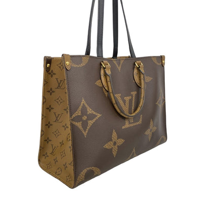 Louis Vuitton Tote Monogram Giant Reverse On The Go Brown 2-Way — view 2