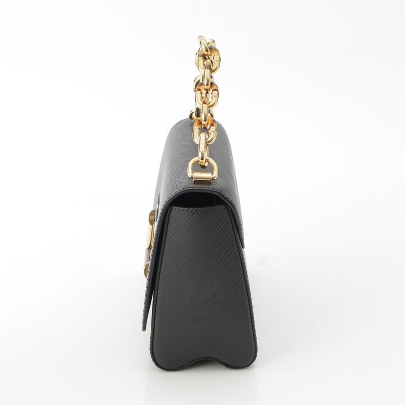 Louis Vuitton Twist MM Epi Chain LV Logo 2way Handbag M58715 Black