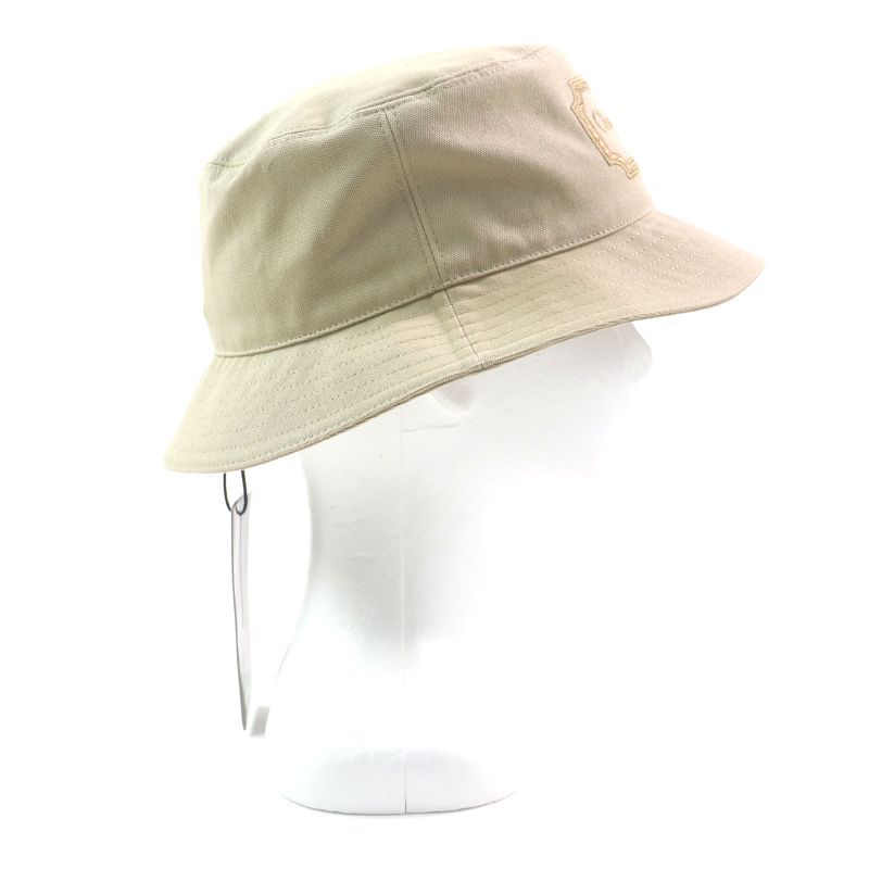  DIOR Homme 293c906i5641 100% Cotton DIOR Logo Embroidered Bucket Hat Beige S