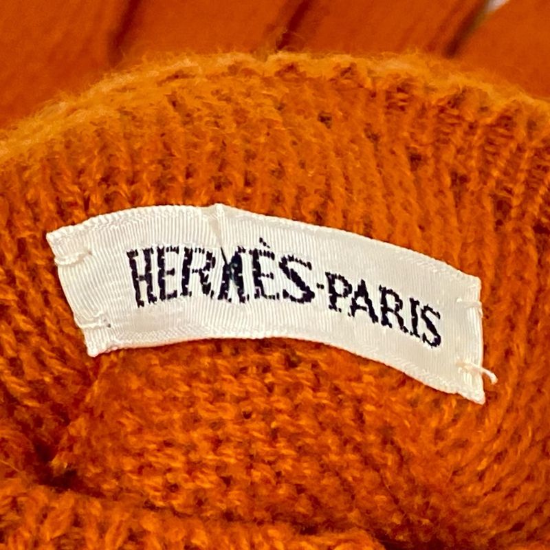 Hermes Gloves Women - Orange Cashmere