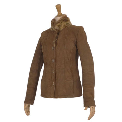 Loewe Jacket Leather Jacket Mouton Fur Outerwear