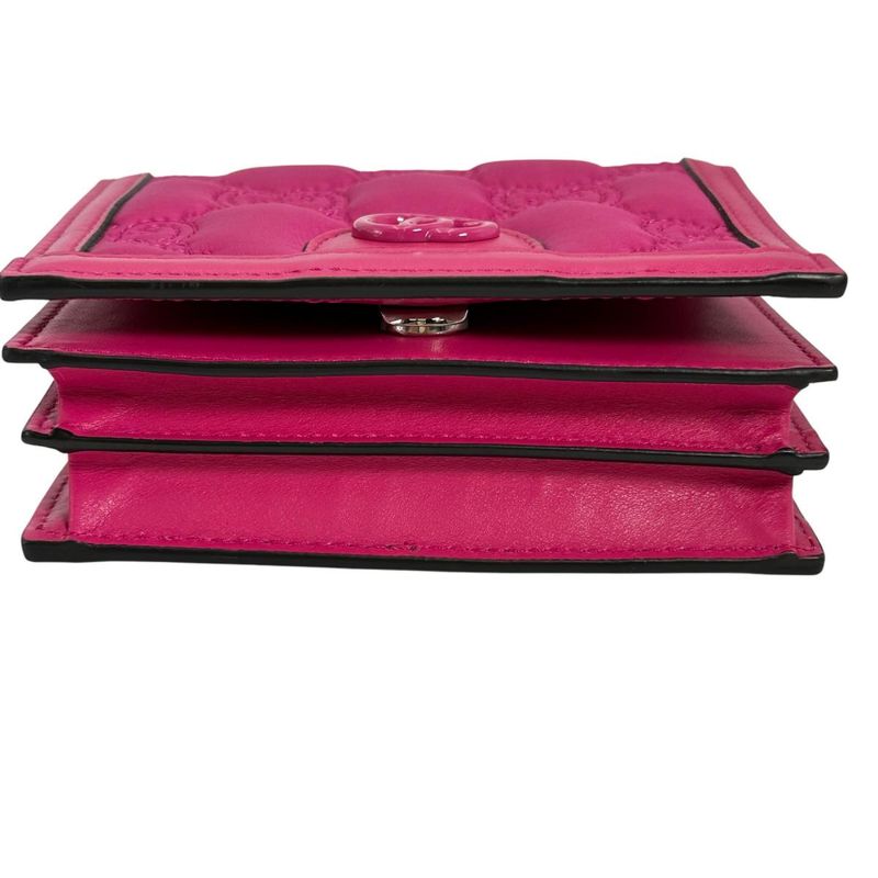 Gucci 2WAY Bag Handbag GG Mini Matelasse Handbag Gucci Pink