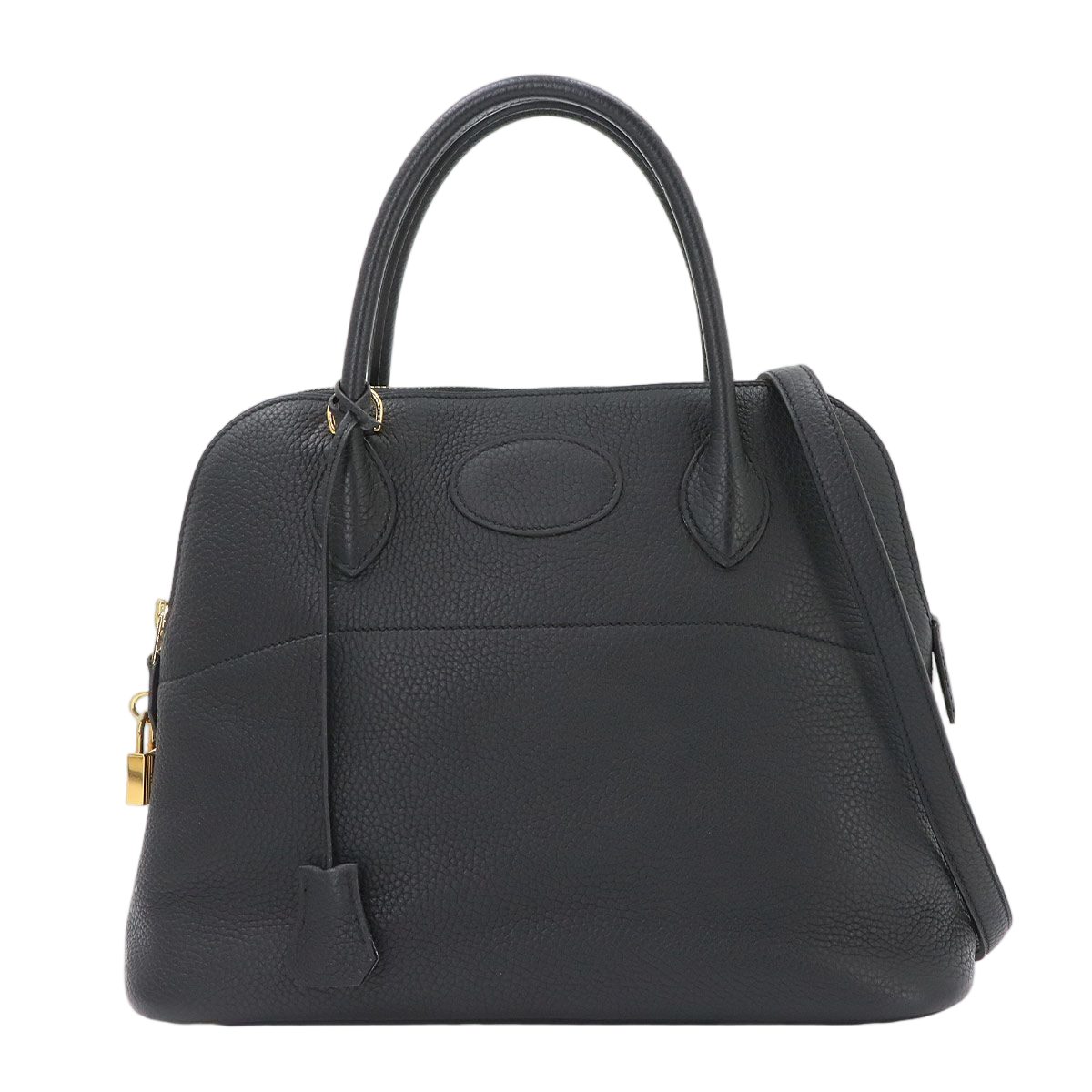 Hermes Bolide 31 2-Way Bag Taurillon Clemence Black Gold