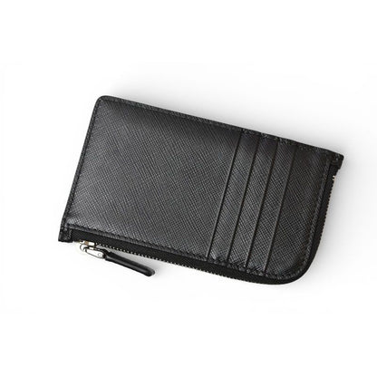 Prada Fragment Case Card Coin Logo Leather Nero Black 2 Mc021 — view 3