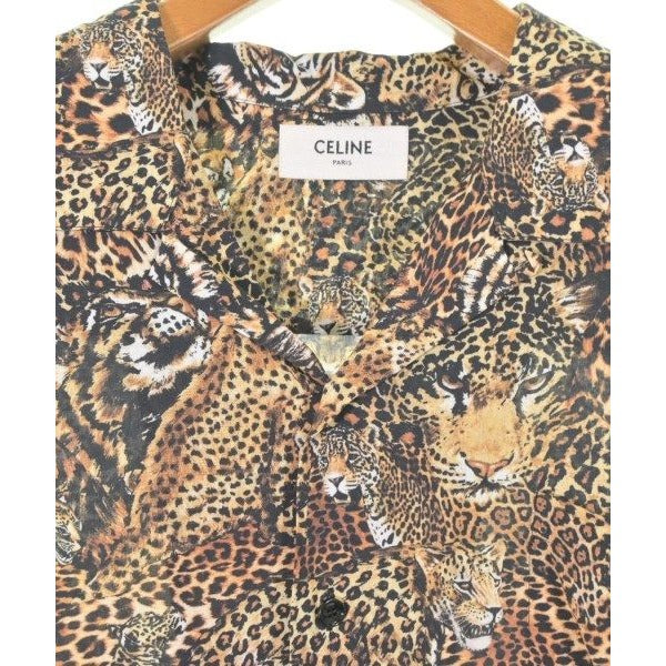 Celine Casual Shirt Black 36 Beige Brown — view 6