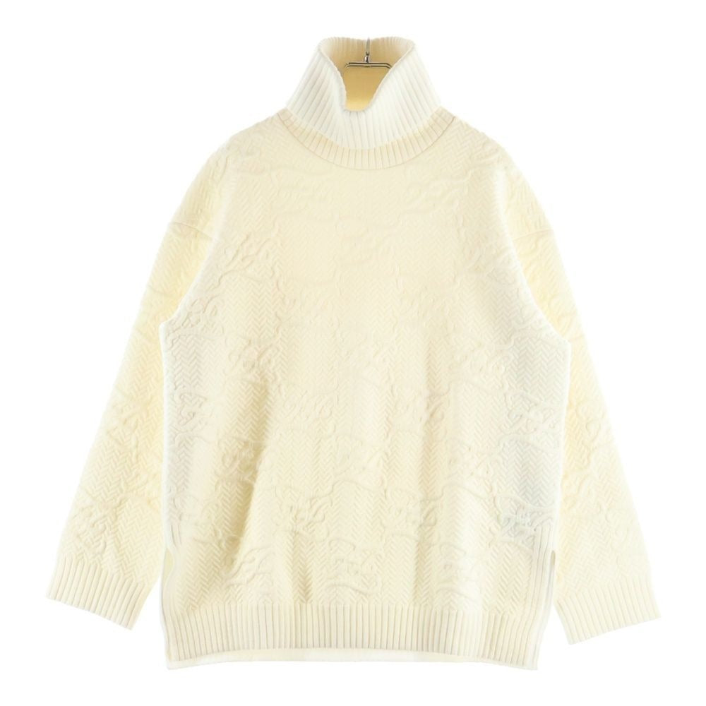 Fendi Calligraphy Logo Zucca Knit Sweater