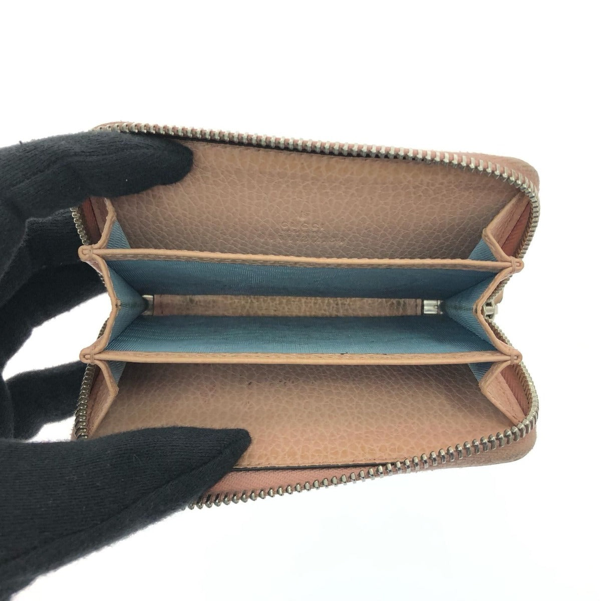 Gucci Coin Purse Wound Zipper Compact Wallet Double Logo — view 5