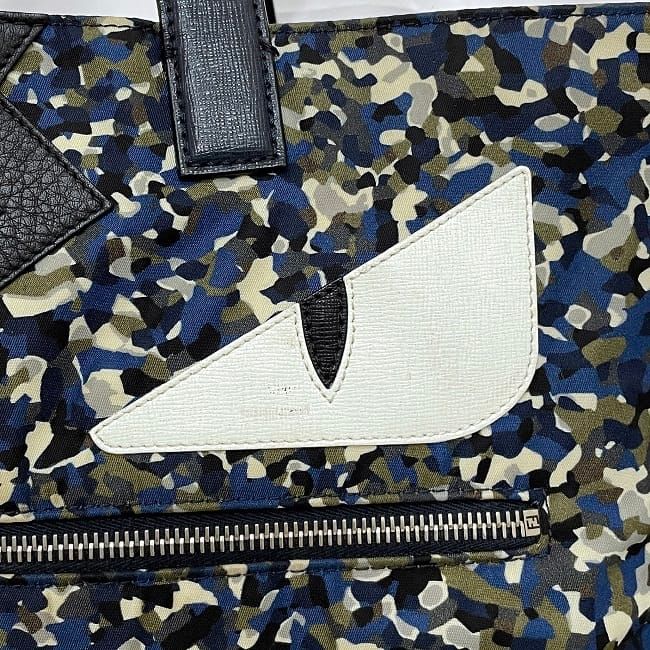 Fendi Tote Bag Navy 5WH 168 3355 Monster