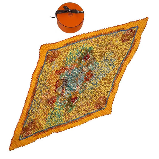 Hermes Scarf Double Pleats Rencontre Ocean Atlantic