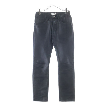 Celine Panel Full Grain Lambskin Leather Pants Black