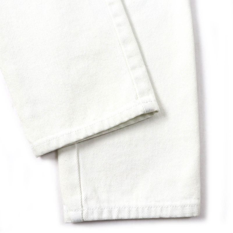 CHANEL P64118v60184 100% Cotton Coco Button Denim Pants Indigo 38 Made In Italy