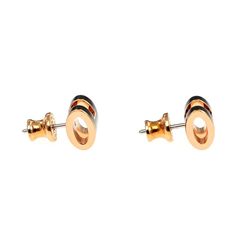 Hermes Earrings Pop Ash Pair Black Rosegold Hardware Jewelry - Others