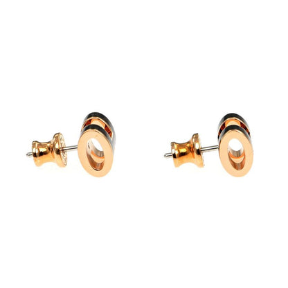Hermes Earrings Pop Ash Pair Black Rosegold Hardware Jewelry - Others
