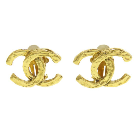 Chanel Coco Mark Earrings Metal Ladies