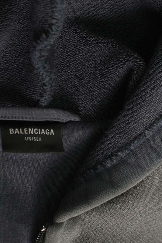Balenciaga 790359 Tqvm2 Unity Sports ICON Biker Zip-up Hoodie Sports Icon Biker