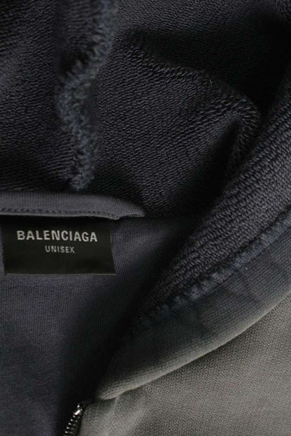 Balenciaga 790359 Tqvm2 Unity Sports ICON Biker Zip-up Hoodie Sports Icon Biker