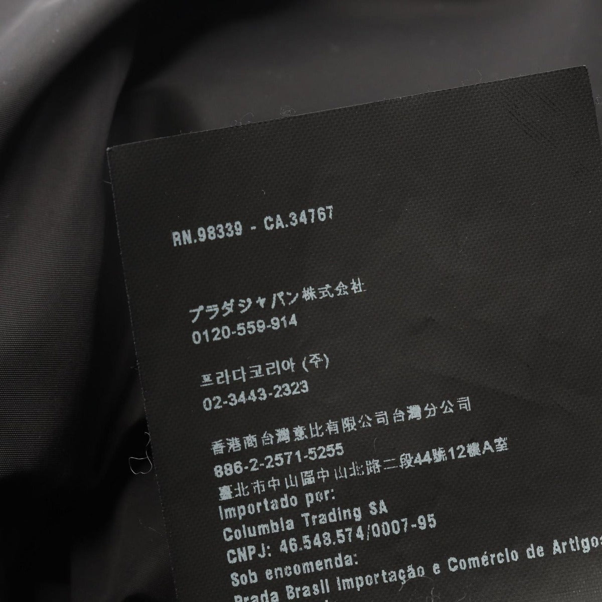Prada Down Jacket Navy Nylon Long — view 4