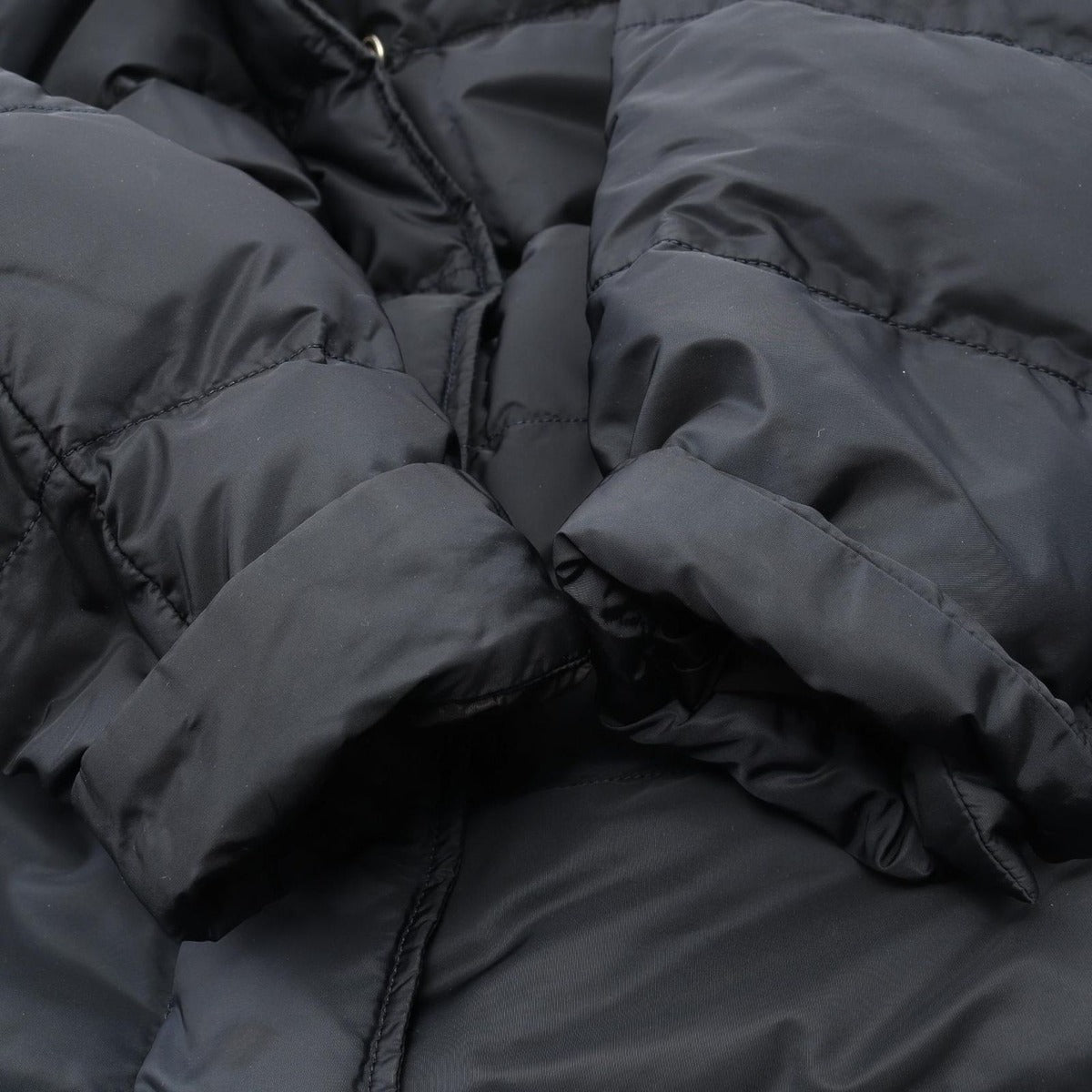 Prada Down Jacket Navy Nylon Long — view 7