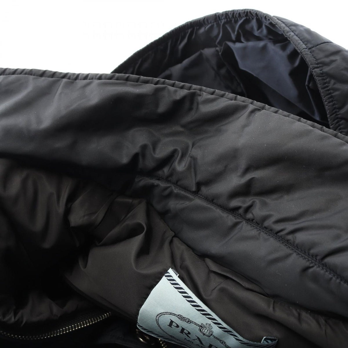 Prada Down Jacket Navy Nylon Long — view 9