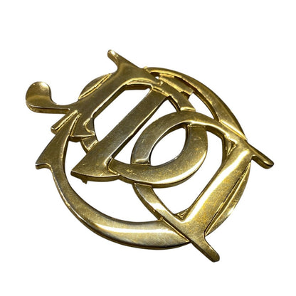 Dior Logo Brooch Gold — view 2