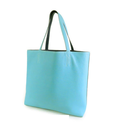 Hermes Double Sens 45 Col Vert Blue Ator Swift Taurillon Tote Bag — view 2