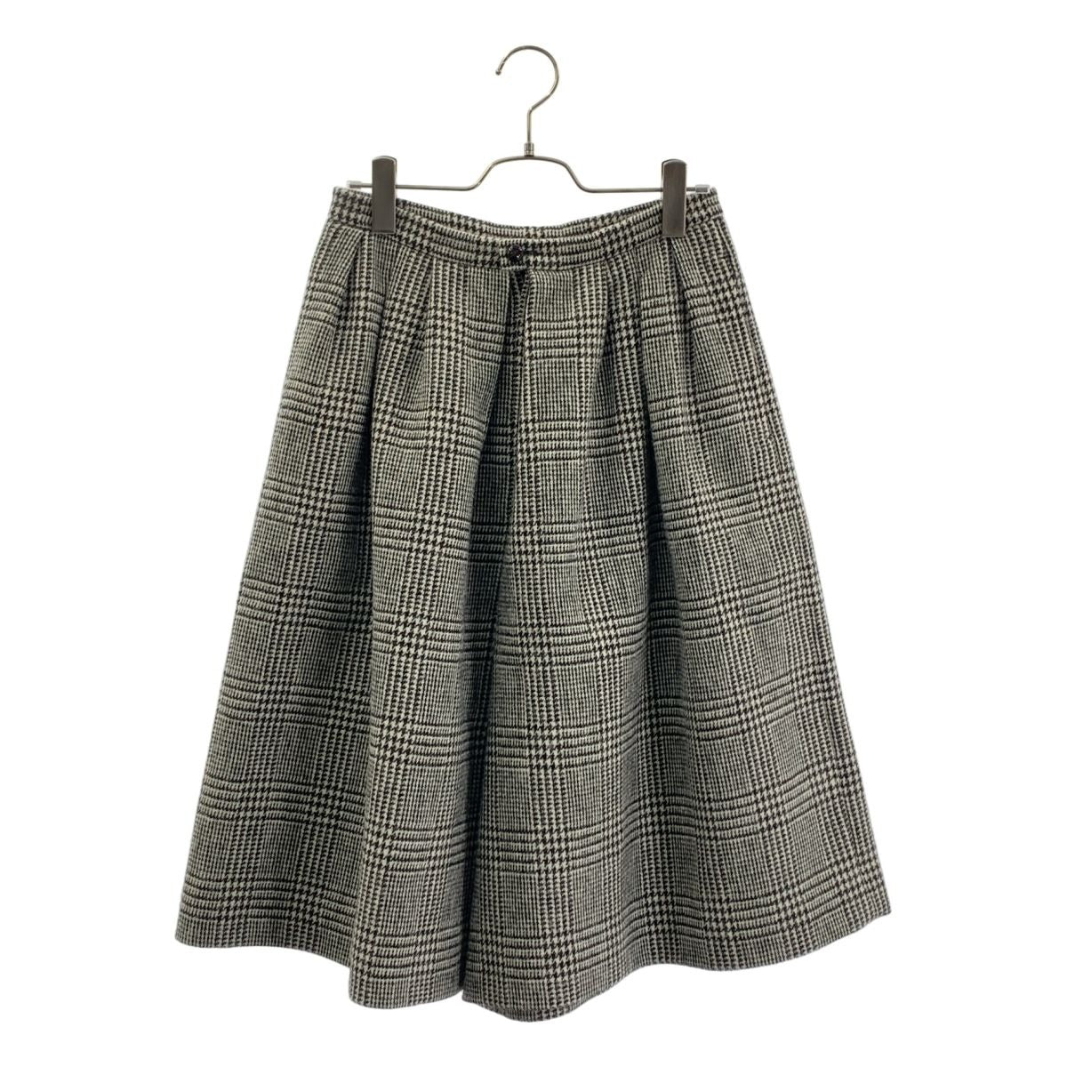 Gucci Wool Houndstooth Pleated Shorts 38 Gray