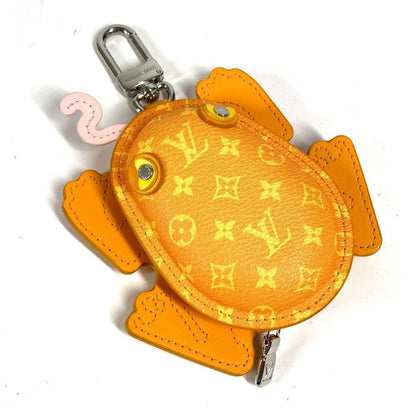 Louis Vuitton Key Holder Bag Charm LV Frog Monogram Canvas Yellow