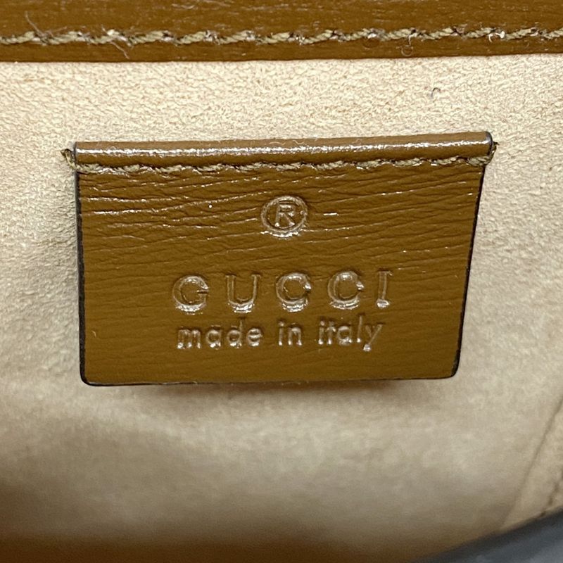 Gucci Shoulder Bag GG Supreme Horsebit 625615 PVC Brown Gold Hardware Women