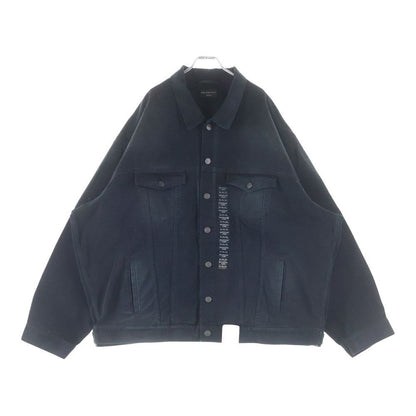 Balenciaga Ticker Denim Jacket Black