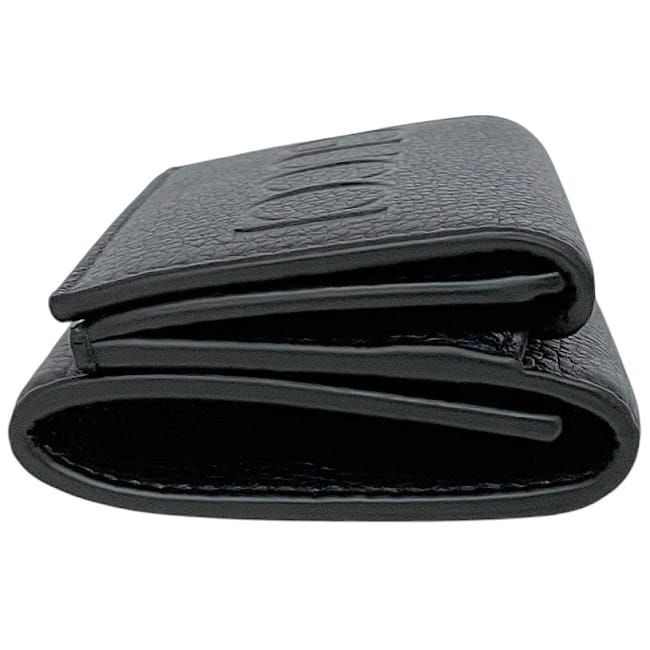 Gucci Trifold Wallet Black 736151 Unused Excellent Condition Leather S Rank