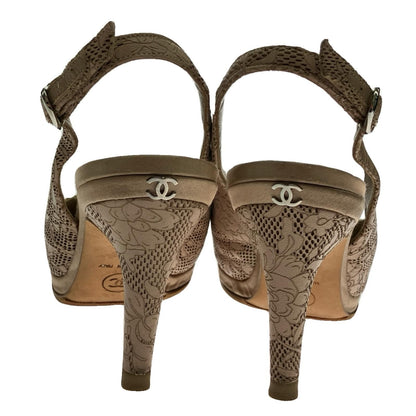 Chanel Ring Back Strap Sandals 22.5cm (8.86in)