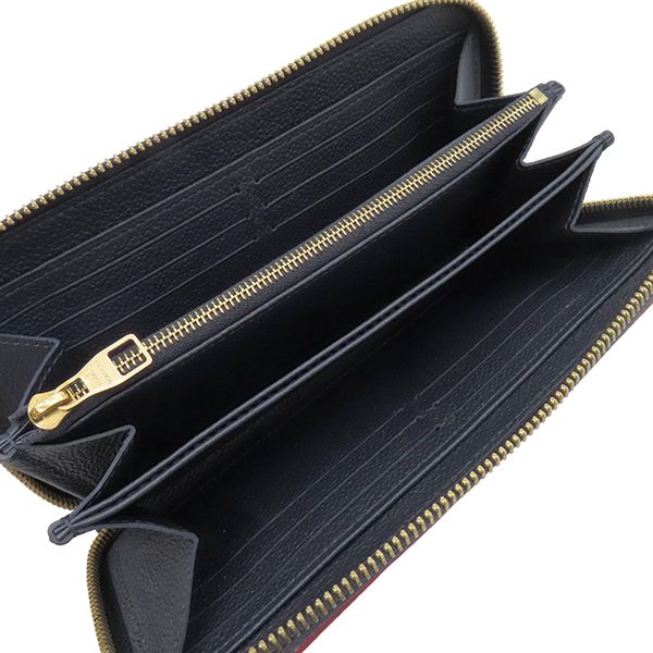 Louis Vuitton Long Wallet Zippy Wallet Monogram Empreinte Marine Rouge Gold
