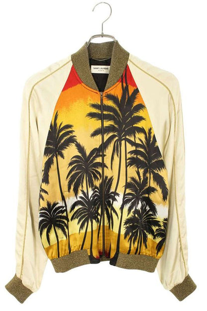 Saint Laurent Paris 16SS 419263 Y548k Palm Tree Ska Jean Souvenir Blouson Men's