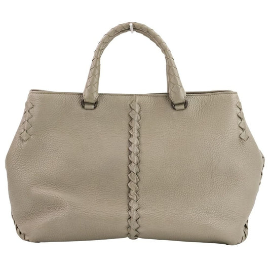 Bottega Veneta Intrecciato 2-Way Handbag Gray