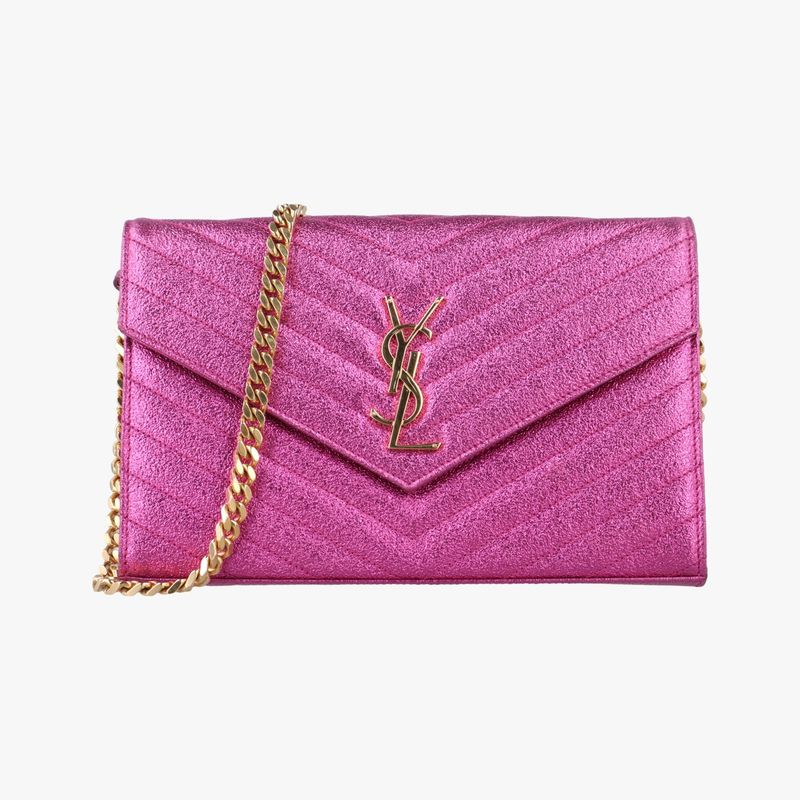 Yves Saint Laurentyves Saint Laurentmonogram Pink Leather 360452 Ybl3604520714