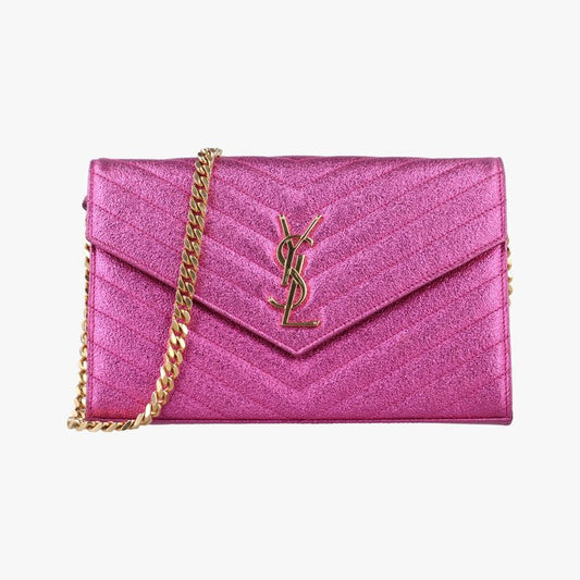 Yves Saint Laurentyves Saint Laurentmonogram Pink Leather 360452 Ybl3604520714
