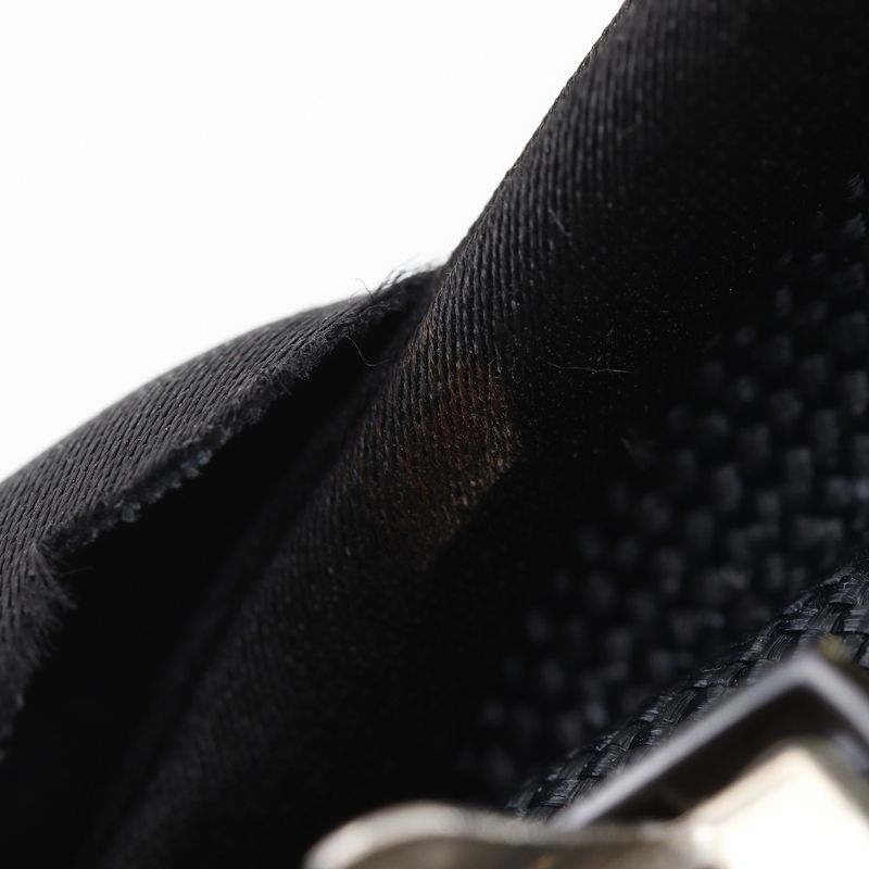 Chanel Camellia Ribbon Satin Black Women's Barrette