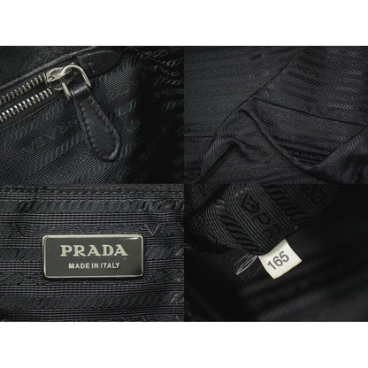 Prada Gathered Tote Nylon Black — view 9