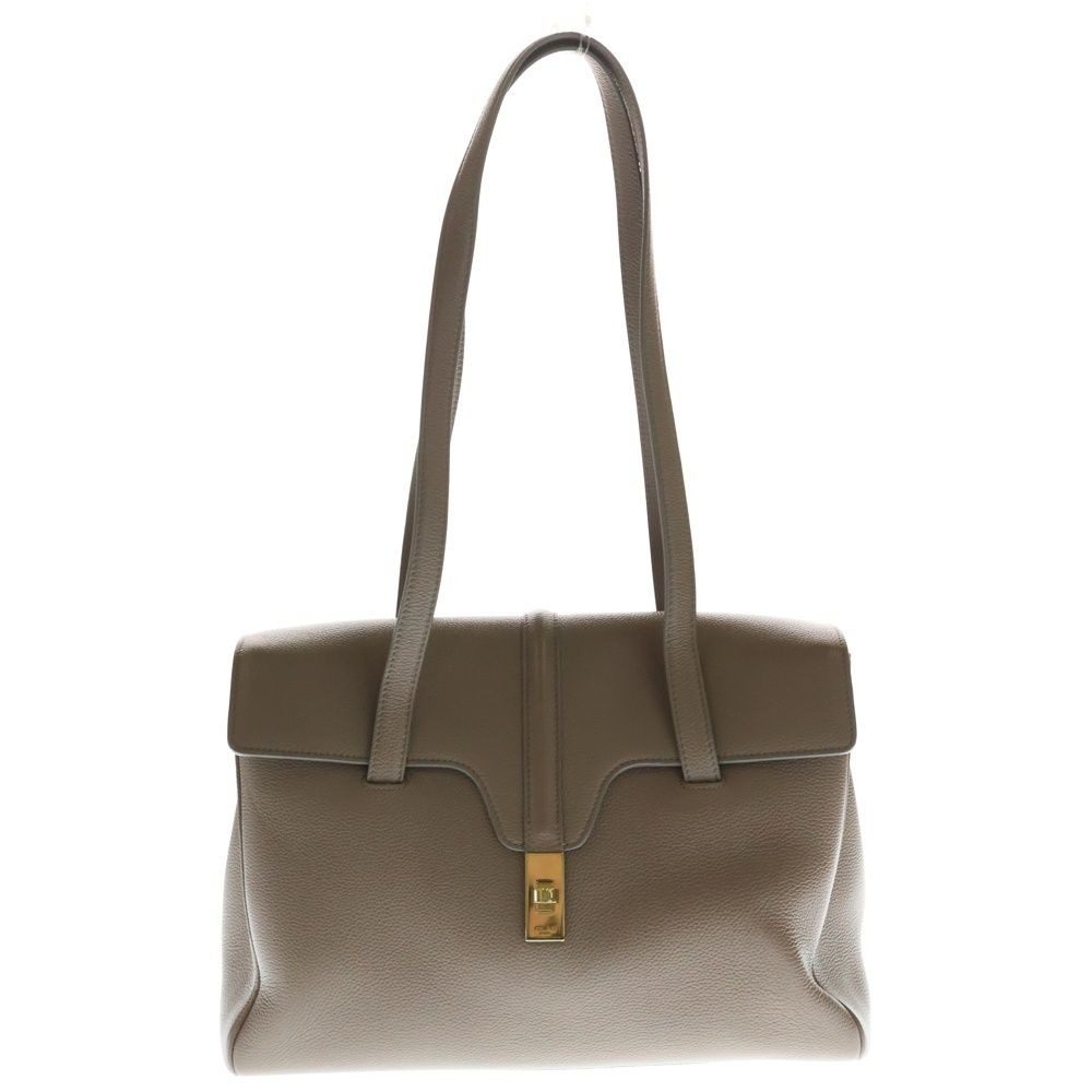 Celine Soft Seeds 16 Large Tote Beige Leather Gold
