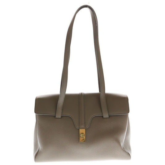 Celine Soft Seeds 16 Large Tote Beige Leather Gold