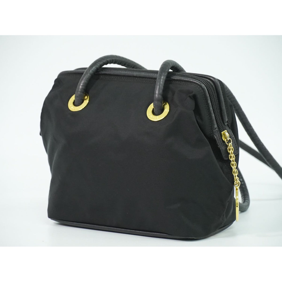 Celine Nylon Shoulder Bag Black — view 2