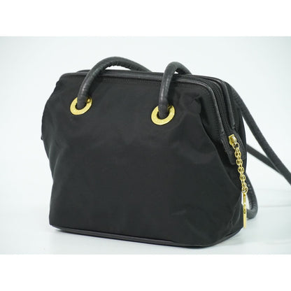 Celine Nylon Shoulder Bag Black — view 2