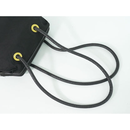 Celine Nylon Shoulder Bag Black — view 5